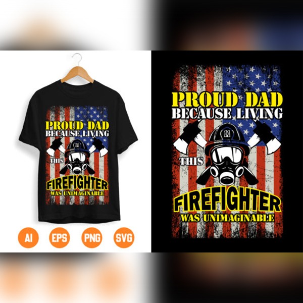 Firefighter T-shirt Design