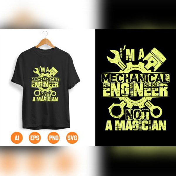 Machanical Engineer T-shirt Design